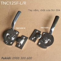 Tay nắm, khóa nắp nồi hơi, cửa lò nướng inox 304 dài 125mm - TNC125F