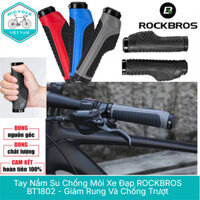Tay Nắm Su Chống Mỏi Xe Đạp ROCKBROS BT1802 - Giảm Rung Và Chống Trượt