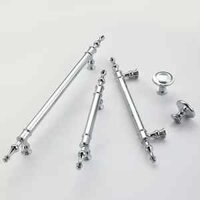 Tay nắm tủ áo Italia bằng đồng màu bạc DC4883B