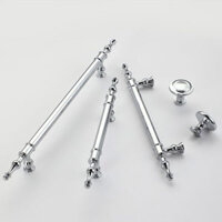 Tay nắm tủ áo Italia bằng đồng màu bạc DC4883B