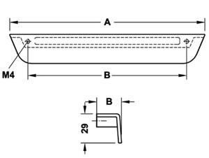 Tay nắm tủ bếp Hafele 106.60.041