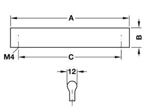 Tay nắm tủ bếp Hafele 109.49.902