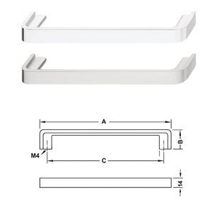 Tay nắm tủ bếp Hafele 110.34.267