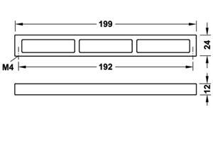 Tay nắm tủ bếp Hafele 110.34.677