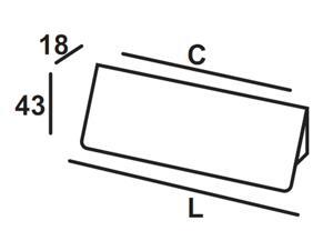 Tay nắm tủ bếp Hafele 110.71.932