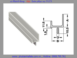 Tay nắm tủ bếp Hafele 126.21.902