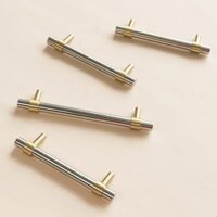 Tay nắm tủ bếp inox chân đế bằng đồng HK0079