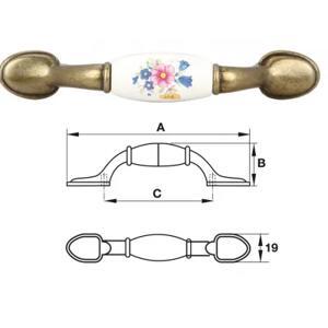 Tay nắm tủ cổ điển Hafele 121.26.141