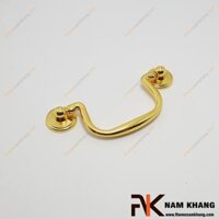 Tay nắm tủ dạng vòng rơi màu vàng NK100-96PVD (2 vít cách 96mm, Màu Vàng)