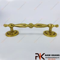 Tay nắm tủ đồng vàng NKD075-310 (Phủ bì 310mm, Màu Đồng Vàng)