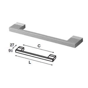 Tay nắm tủ Hafele 100.90.932