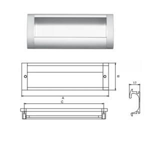 Tay nắm tủ Hafele 151.76.922