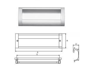 Tay nắm tủ Hafele 151.76.922