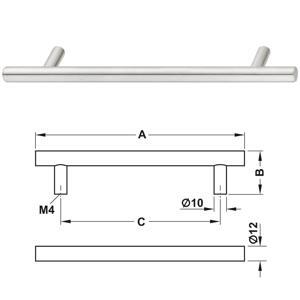 Tay nắm tủ Hafele 155.01.407