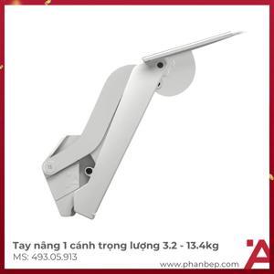 Tay nâng 1 cánh Häfele Free Space màu trắng 493.05.913