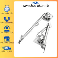 Tay Nâng Cánh Tủ Inox Tải Trọng 80kg - Giữ Cố Định - Đóng Mở Êm - Phụ Kiện Tủ Bếp, Tủ Gỗ, Tủ Nhôm