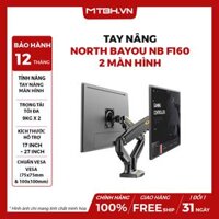TAY NÂNG MÀN HÌNH NORTH BAYOU NB F160 (2 MÀN HÌNH) - XÁM