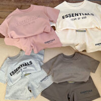 Tay Ngắn Mỏng In Chữ Phù Hợp Với Bé Trai Trẻ Em T Quần Short Bé Hàng Ngày Quần Áo Trẻ Em Áo Thun Tay Ngắn Bộ Đồ Hai Mảnh