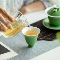 [Tay nghề thủ công Decal tinh tế] Chang Park Jushi Ruyi Cánh hoa ngọc lục bảo Cốc thơm Master Cup Trà gốm Kung Fu Cốc trà uống trà LOH