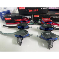 Tay phanh bình dầu liền CNC có dây ngắt phanh cho xe máy xe điện (pkxđhd)