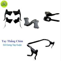 Tay phanh thắng nhôm xe đạp cuộc cổ cong, Sừng dê