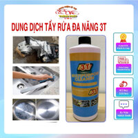 Tẩy rửa đa năng 3T vệ sinh đầu bò xe máy, lazang ô tô các bệ mặt máy móc kim loại dung tích 1L