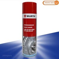 Tẩy rửa dầu mỡ, vệ sinh thắng đĩa ô tô Brake Cleaner Wurth chai 500ml
