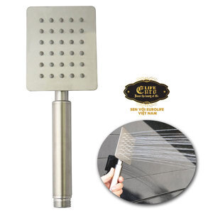 Tay sen vuông 1 chế độ phun nước Eurolife EL-H111 (Trắng bạc)