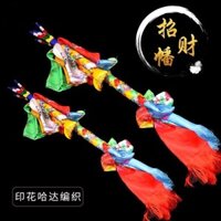 Tây Tạng dành cho tôn giáo Tantric Handmade Tre Thiếc Stick Tám kho báu Dệt may Thanh kiếm nhiều màu Thần tài Thần tài Cờ Công cụ ma thuật Mũi tên Tây Tạng cho Tôn giáo Tantric Handmade Tre Thiếc Stick Tám kho báu Dệt may Nhiều màu Sw