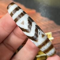 Tây Tạng Thánh Địa Cao Cấp Cũ Khoáng Chất Thời Tiết Móng Ngựa Hoa Văn Nước Dzi Hạt Đóng Gói Dầu Bột Giấy Thịnh Vượng Tài lộc Vòng Cổ C