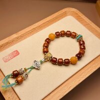 Tây Tạng Xương Vòng Tay Nam Đĩa Chơi Xương Tây Tạng Mân Côi Sừng Vòng Tay Wenwan Hạt Đồng Cầm Tay Mân Côi Hạt20250316