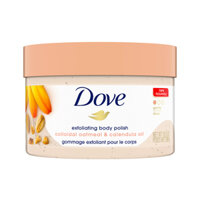 Tẩy tế bào chết body Dove Colloidal Oatmeal & Calendula Oil Exfoliating Body Polish 298gr