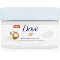 Tẩy Tế Bào Chết Body / Dove Cream Peeling Macadamia và Rice Milk/ Chăm Da Sáng Mịn, Dưỡng Trắng/ 225ml [hàng chính hãng]