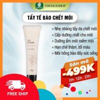 Tẩy tế bào chết môi da chết môi The Face Shop Lip Scrub Shea Butter 10g