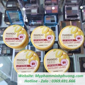 Tẩy tế bào chết môi Mango Seed Butter Lip Scrub The Face Shop