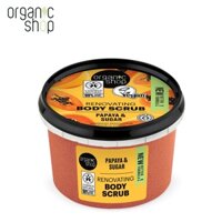 TẨY TẾ BÀO CHẾT TOÀN THÂN HƯƠNG ĐU ĐỦ PAPAYA & SUGAR BODY SCRUB ORGANIC SHOP 250ML