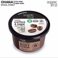 Tẩy Tế Bào Chết Toàn Thân Organic Shop Organic Brazilian Coffee & Sugar Body Scrub 250ml - Hương Cà Phê