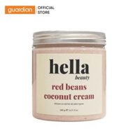 TẨY TẾ BÀO DA CHẾT HELLA BEAUTY ĐẬU ĐỎ KEM DỪA VÀ NIACINAMIDE ALPHA- ARBUTIN AHA LÀM SÁNG DA 500G