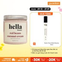 TẨY TẾ BÀO DA CHẾT HELLA BEAUTY ĐẬU ĐỎ KEM DỪA VÀ NIACINAMIDE ALPHA- ARBUTIN AHA LÀM SÁNG DA 500G