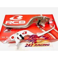 Tay thắng SH 2 đĩa RCB V6 chính hãng màu BẠC..mẫu 01