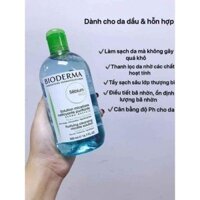 Tẩy trang Bioderma xanh - 500ml