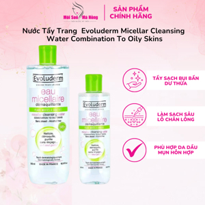 Tẩy trang cho da nhạy cảm Evoluderm Eau Micellaire 500ml