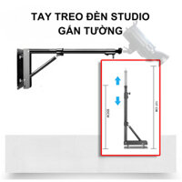 Tay treo đèn gắn tường studio chịu tải 3- 10kg (Loại tốt)