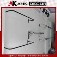 Tay u treo quần áo bắn tường, giá treo quần áo gắn tường |Kệ treo quần áo | Giá treo quần áo | sào treo quần áo