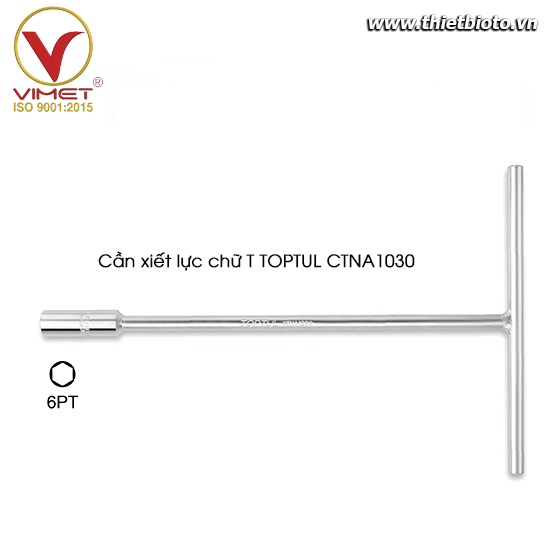 Tay vặn chữ T đầu 10mm TOPTUL CTNA1030 loại dài 310mm