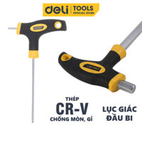 Tay Vặn Lục Giác Chữ T Deli Cao Cấp - Chất Liệu Chống Mòn, Gỉ - Dễ Dàng Sửa Chữa, Vặn Ốc Vít - DL2277 - DL2275 - 6mm
