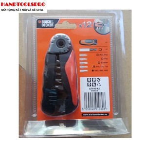 Tay vặn vít thông minh 12 mũi vít Black Decker A7140-XJ