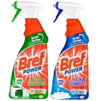 Tẩy Vệ Sinh Dầu Mỡ Nhà Bếp, Vệ Sinh Phòng Tắm Bref Power Nội Địa Đức 750ml - Tẩy Cặn Canxi, Vách Kính, Nấm Mốc, Mỡ Bám