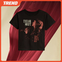 Taylor Swift Swift | The Eras Tour Red (Phiên bản của Taylor) Ảnh trực tiếp Merch Crop Top Nam Nữ Vintage Rời In Hình Áo Thun Ngắn Thời Trang Mùa Hè Đường Phố Áo Sơ Mi Tee