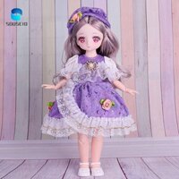 Taylor1 1 / 6 Bộ búp bê Bjd kèm quần áo Bộ đồ chơi khớp hình cầu Đồ chơi bé gái